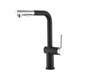 Grifo de cocina Grifo de fregadero de cocina negro con rociador extraíble Grifo de cocina moderno