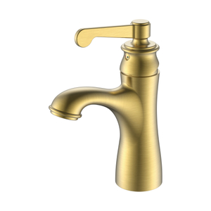 Grifo de baño dorado Grifos de baño de un solo orificio