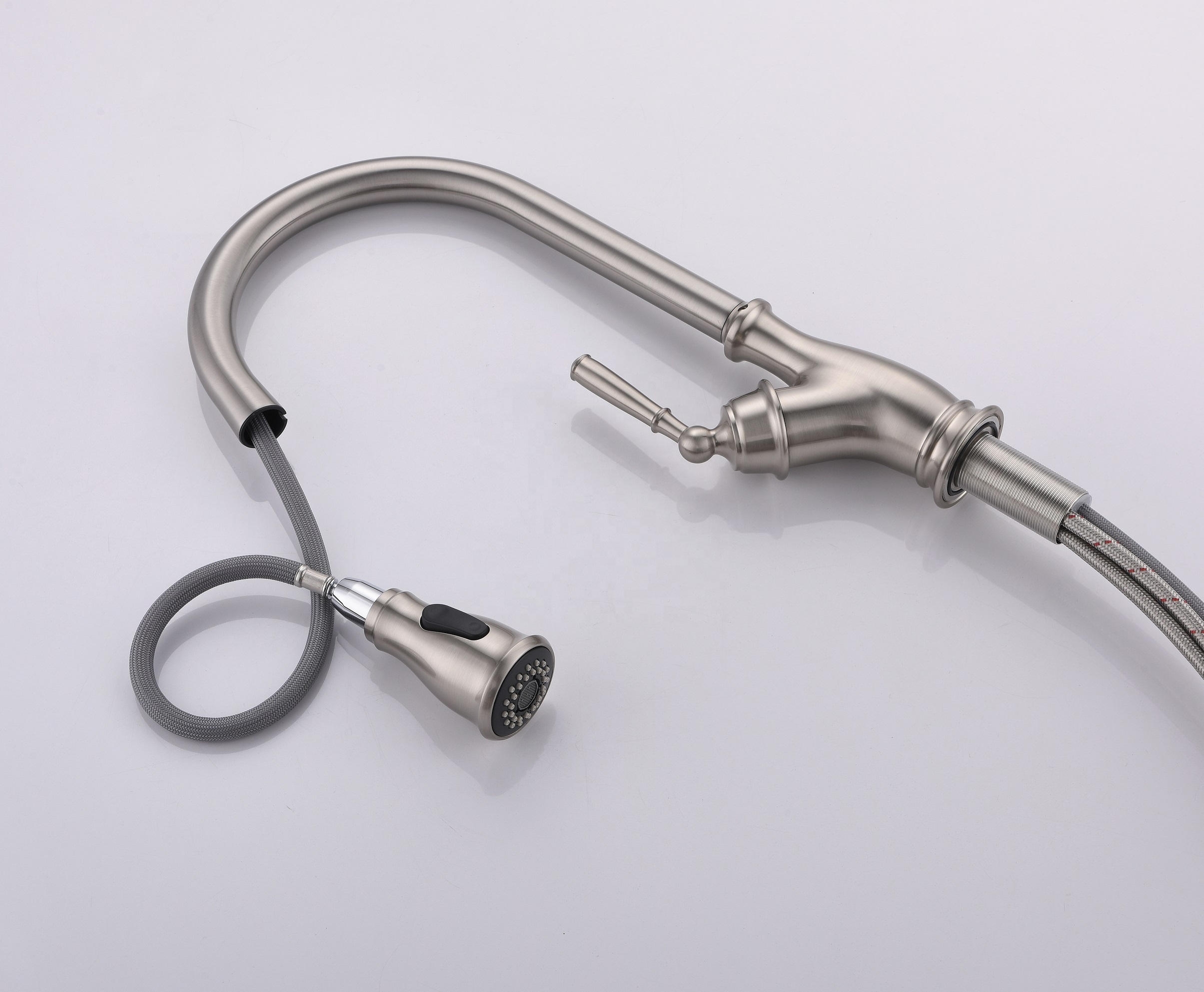 APS274-BN SUS304 Grifo de fregadero de cocina de acero inoxidable Grifo de cocina giratorio 360 extraíble
