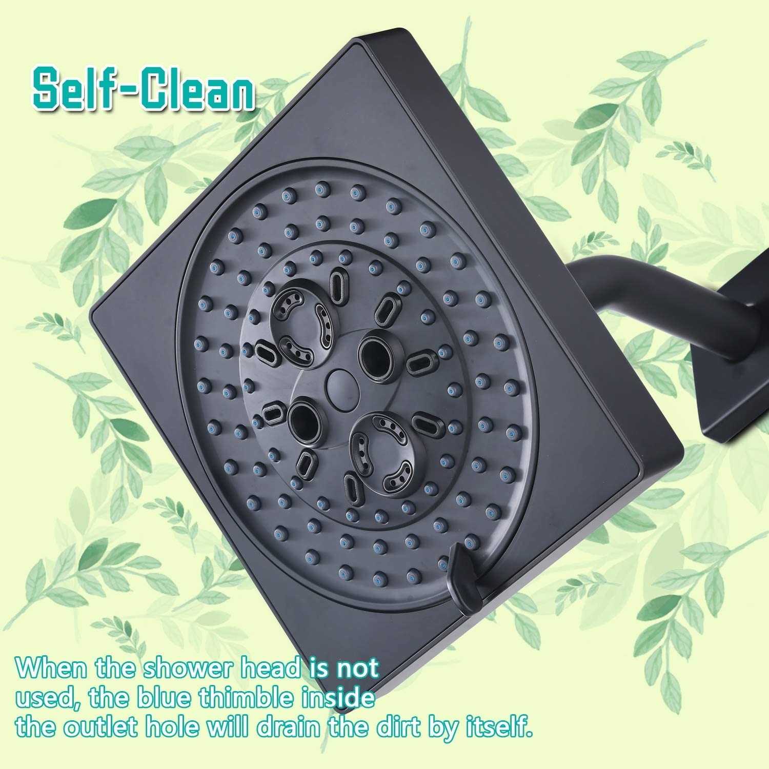 Lvtian Modern Black Shower Faucet Grifo monomando Ducha Baños Grifo mezclador