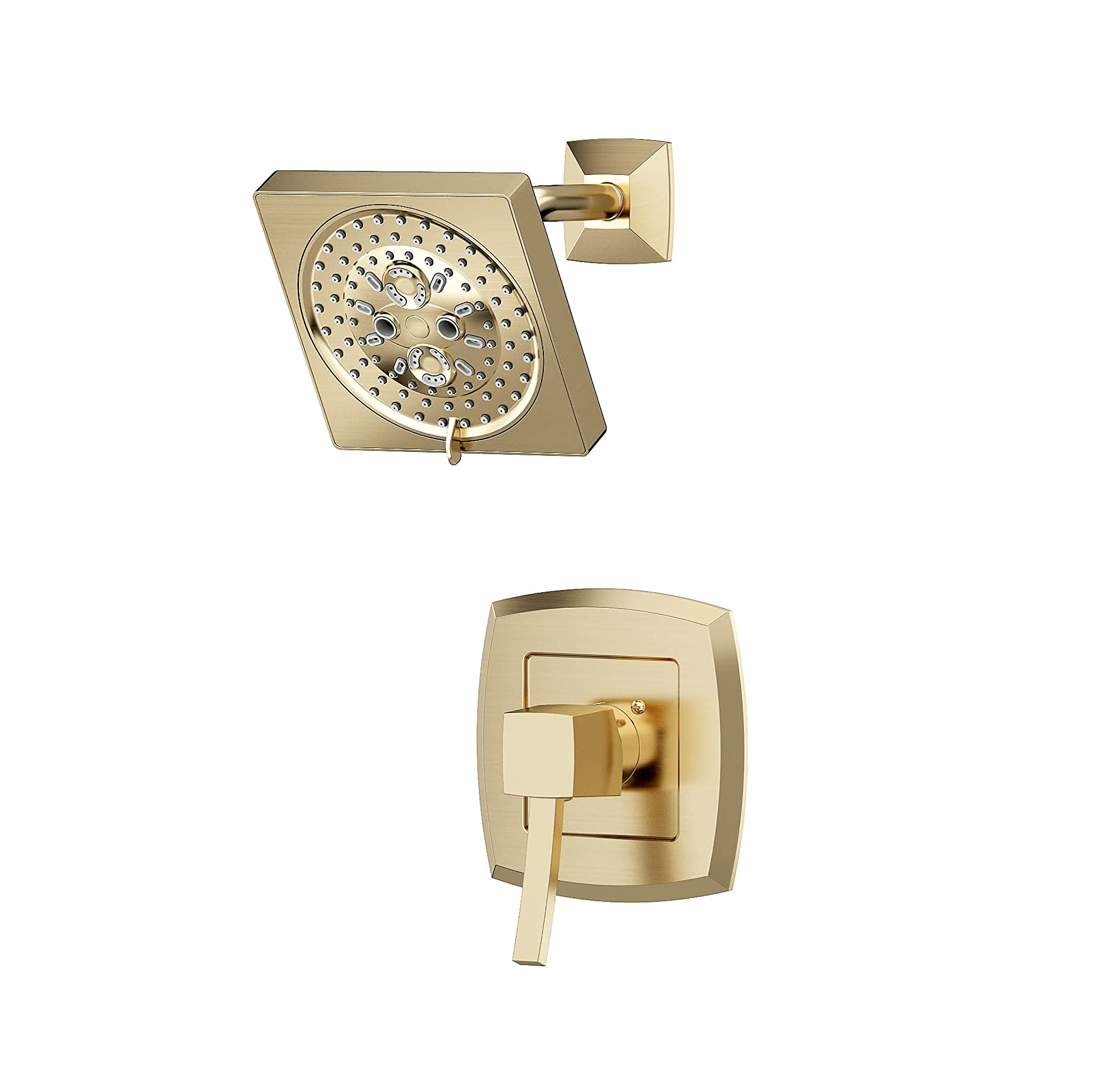 Juego de ducha Baño Grifos dorados Grifo de baño de latón macizo Juego de grifo de baño dorado