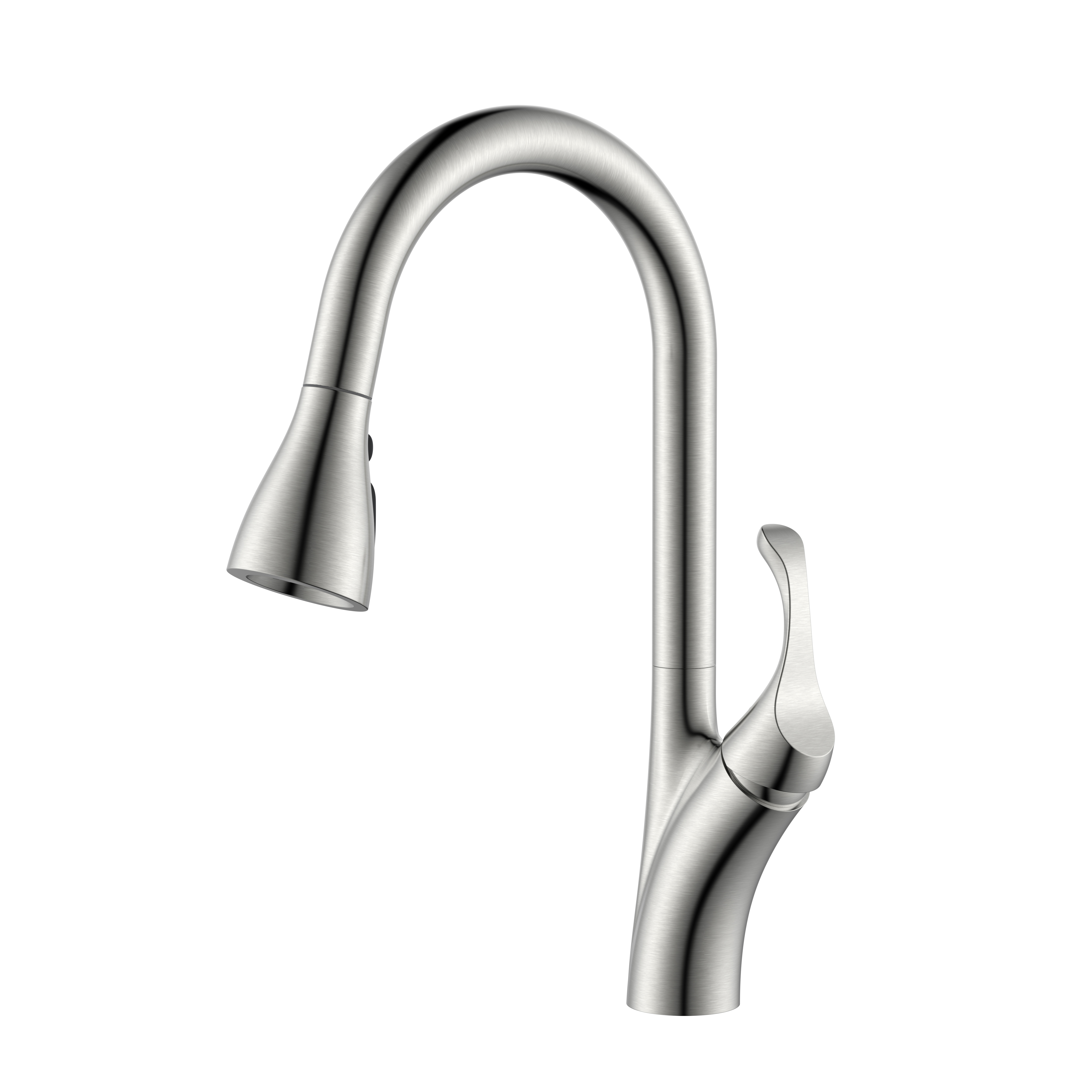 Grifo de cocina de níquel cepillado extraíble Grifos de cocina estándar americano