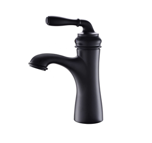 Grifo de baño negro grifo de lavabo frío y caliente grifo de baño negro mate grifo de un solo orificio