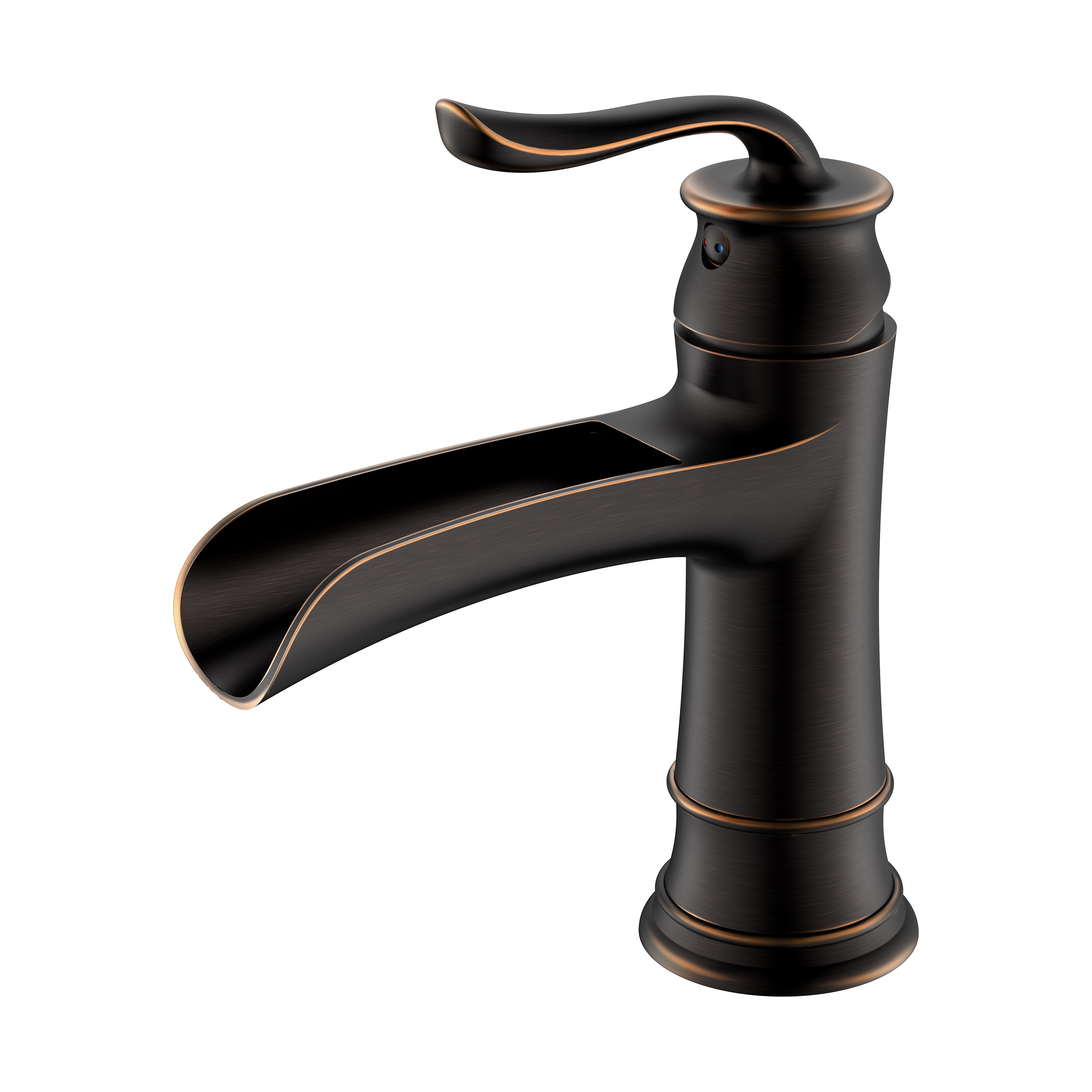 Grifo de baño de cascada ORB Grifo de baño antiguo de un solo orificio
